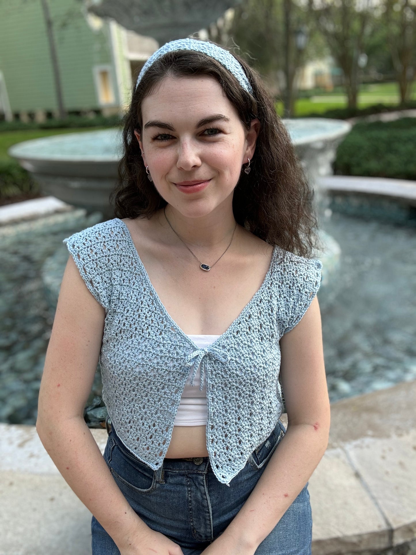 Rosie Vest & Hairband Set Digital PDF Crochet Pattern