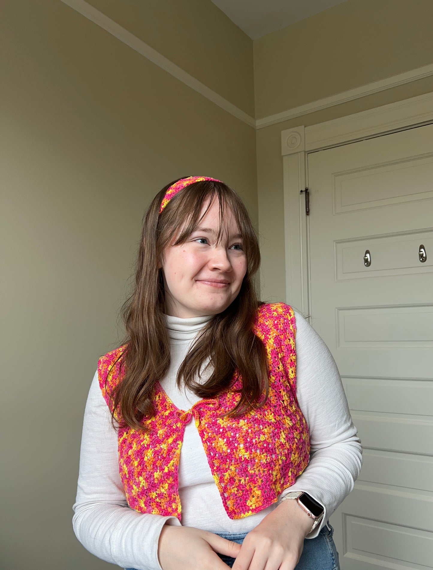 Rosie Vest & Hairband Set Digital PDF Crochet Pattern