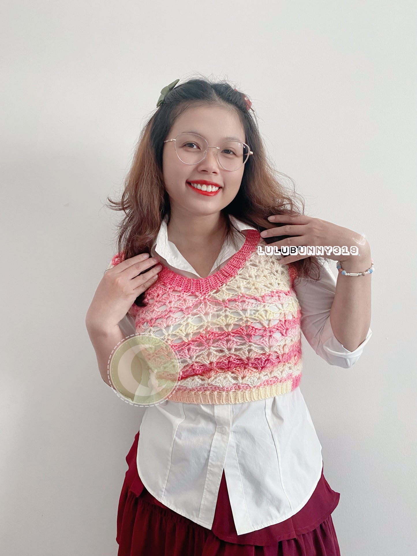 Sakura Vest Digital PDF Crochet Pattern