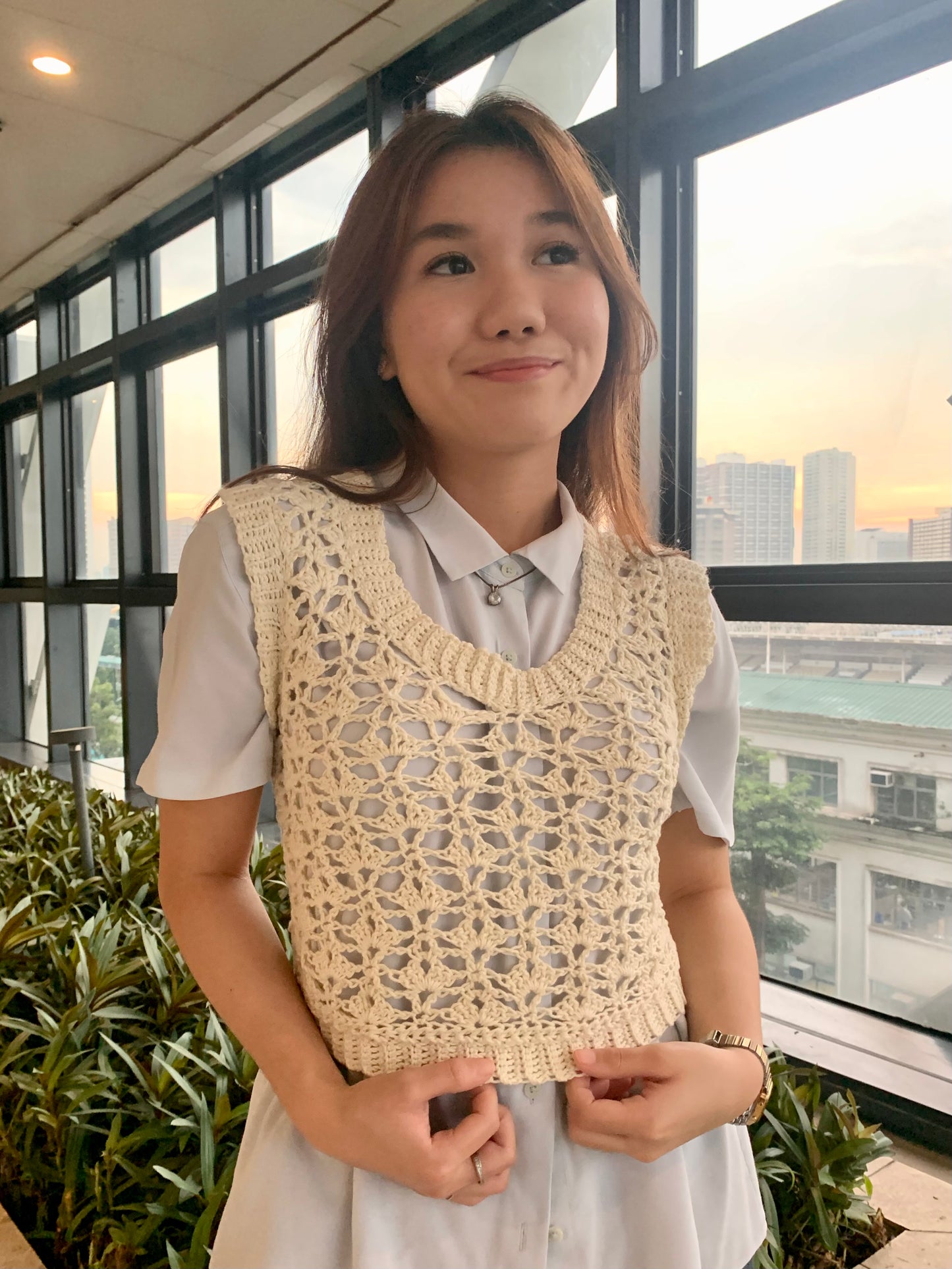 Sakura Vest Digital PDF Crochet Pattern