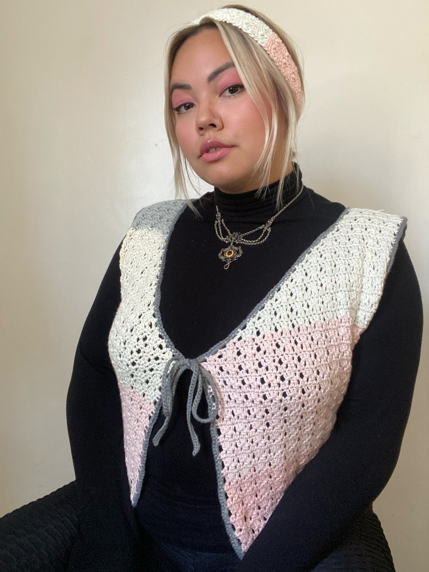 Rosie Vest & Hairband Set Digital PDF Crochet Pattern