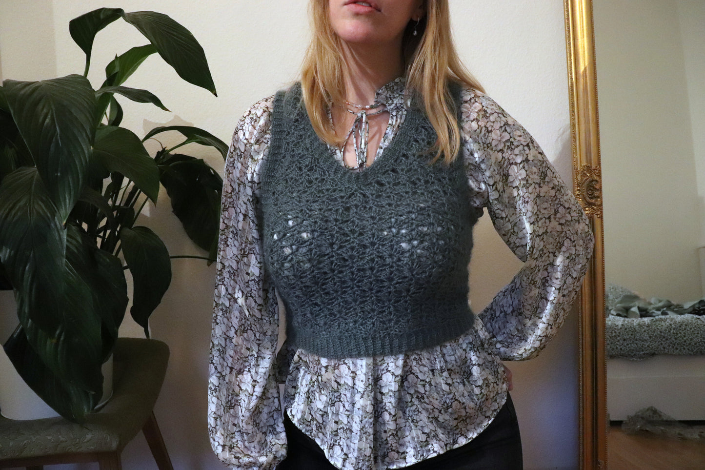 Sakura Vest Digital PDF Crochet Pattern