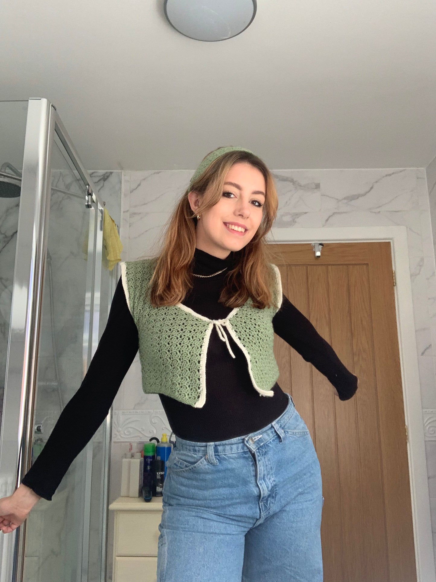 Rosie Vest & Hairband Set Digital PDF Crochet Pattern