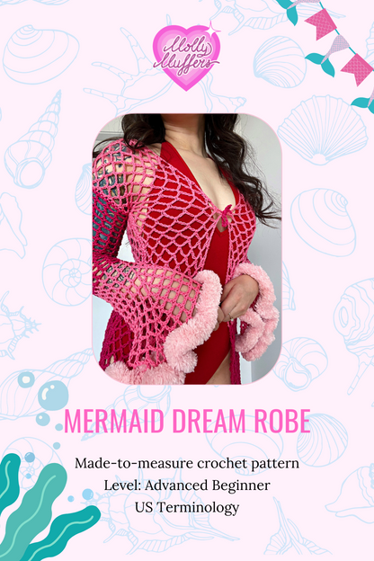 Mermaid Dream Robe Digital PDF Crochet Pattern