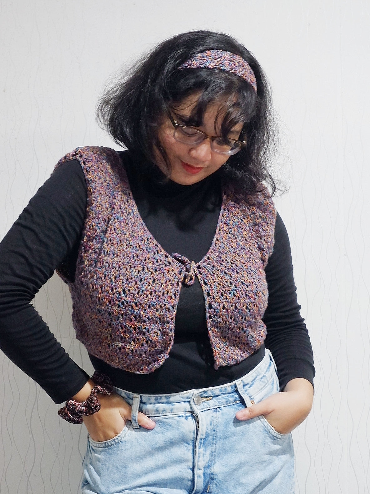 Rosie Vest & Hairband Set Digital PDF Crochet Pattern