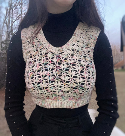 Sakura Vest Digital PDF Crochet Pattern