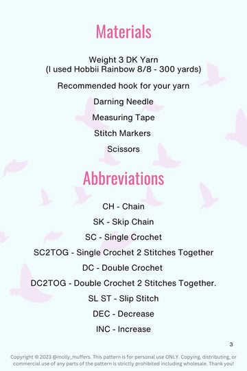 Digital PDF Patterns – MollyMuffersCrochet